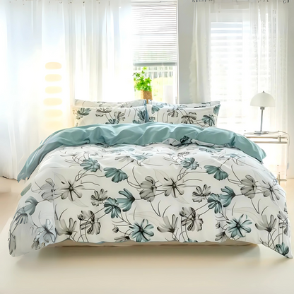 Dreamfields - Floral Mist Quilt Cover Set - (3pcs, King Size) V535-QC-FLORAL-MIST-K