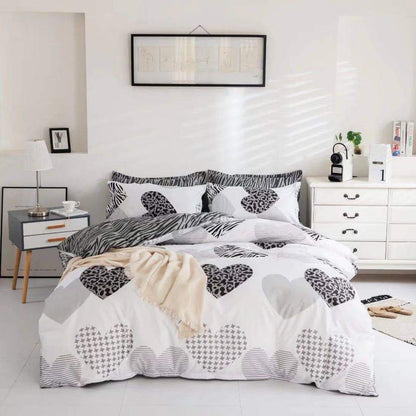 Dreamfields - Twin Hearts Quilt Cover Set - (2pcs, Single Size) V535-QC-TWIN-HEARTS-S