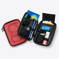 Glucology Diabetes Travel Cases | Textured Red, Classic V536-CASE-RED-CLASSIC