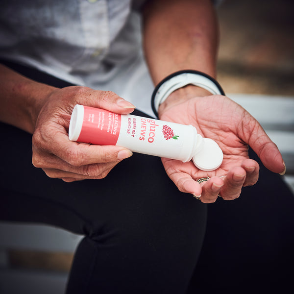 Fast Acting Glucochews | Raspberry | 6 tubes of 10 chews V536-CHEW-RASP