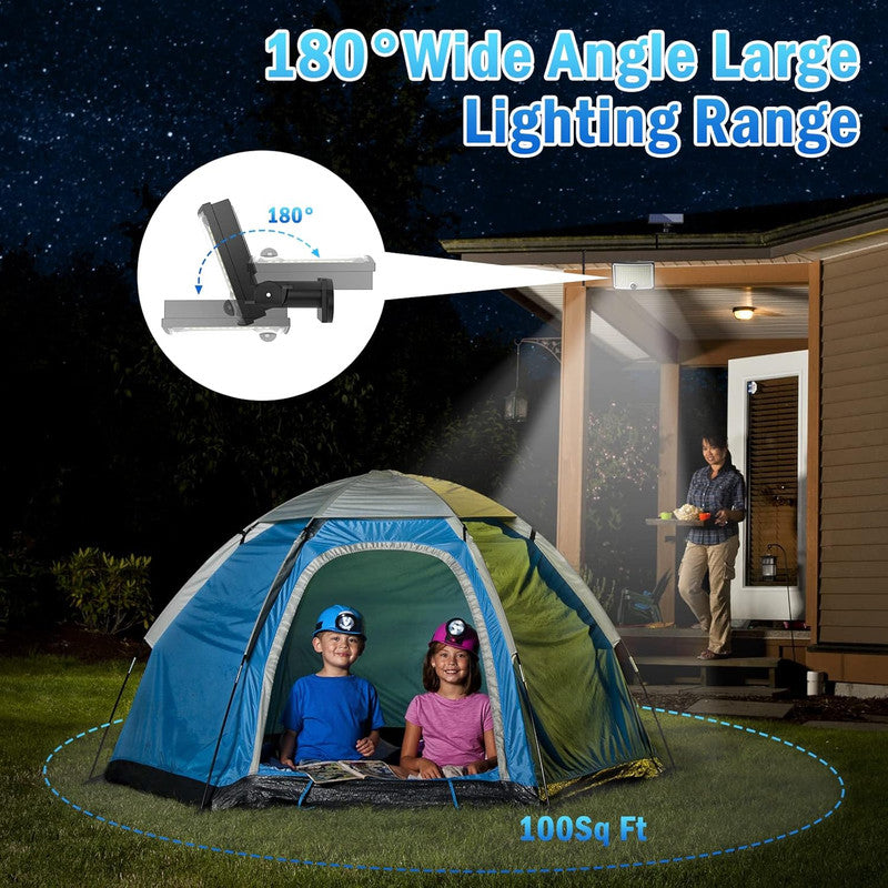 KagoLing Solar Lights Outdoor 202 LED Motion Sensor Lights IP65 Waterproof 120 Degree Beam Angle Solar Garden V541-SOLAR-LED-W-2