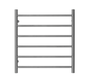 Premium Brushed Chrome Towel Rack - 6 Bars, Round Design, AU Standard, 650x620mm Wide V549-6562ROUNDBRUSHCHROME