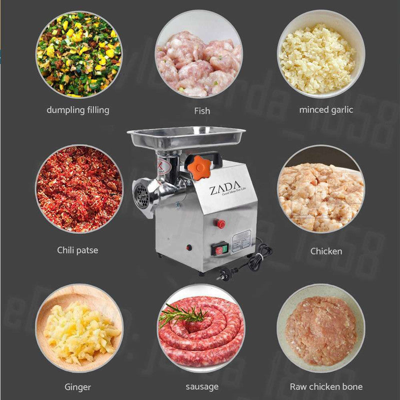 1.63HP Commercial Meat Mincer- Electric Grinder & Sausage Maker Filler 1200W V549-EB284177046047