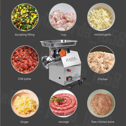 1.63HP Commercial Meat Mincer- Electric Grinder & Sausage Maker Filler 1200W V549-EB284177046047