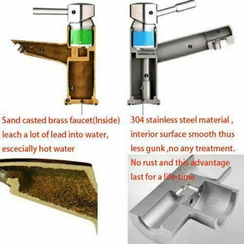 2023 Brushed Brass Gold L shape 3 way filter water kitchen mixer tap faucet Stainless steel Made PVD plated V549-GOLD3WAYL