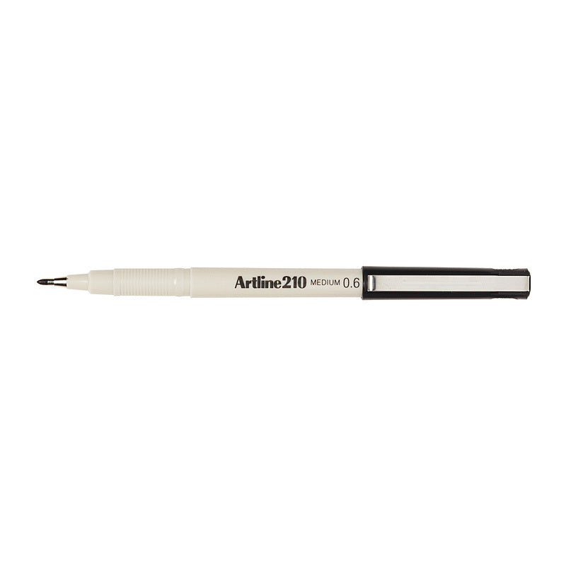 Artline 210 Pen 0.6mm Blk Bx12 V555-AR121001
