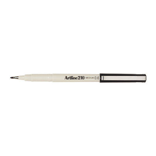 Artline 210 Pen 0.6mm Blk Bx12 V555-AR121001