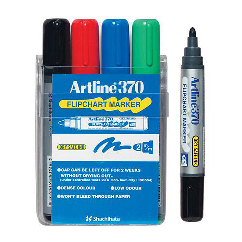 Artline 370 FChrt Mkr Ast Wlt4 V555-AR137044