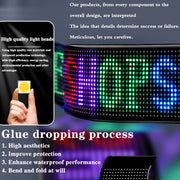 Programmable LED Matrix Panel Flexible Screen IP65 with APP Control 70*173mm V558-GP-LEDS-01