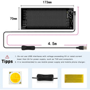 Programmable LED Matrix Panel Flexible Screen IP65 with APP Control 70*173mm V558-GP-LEDS-01