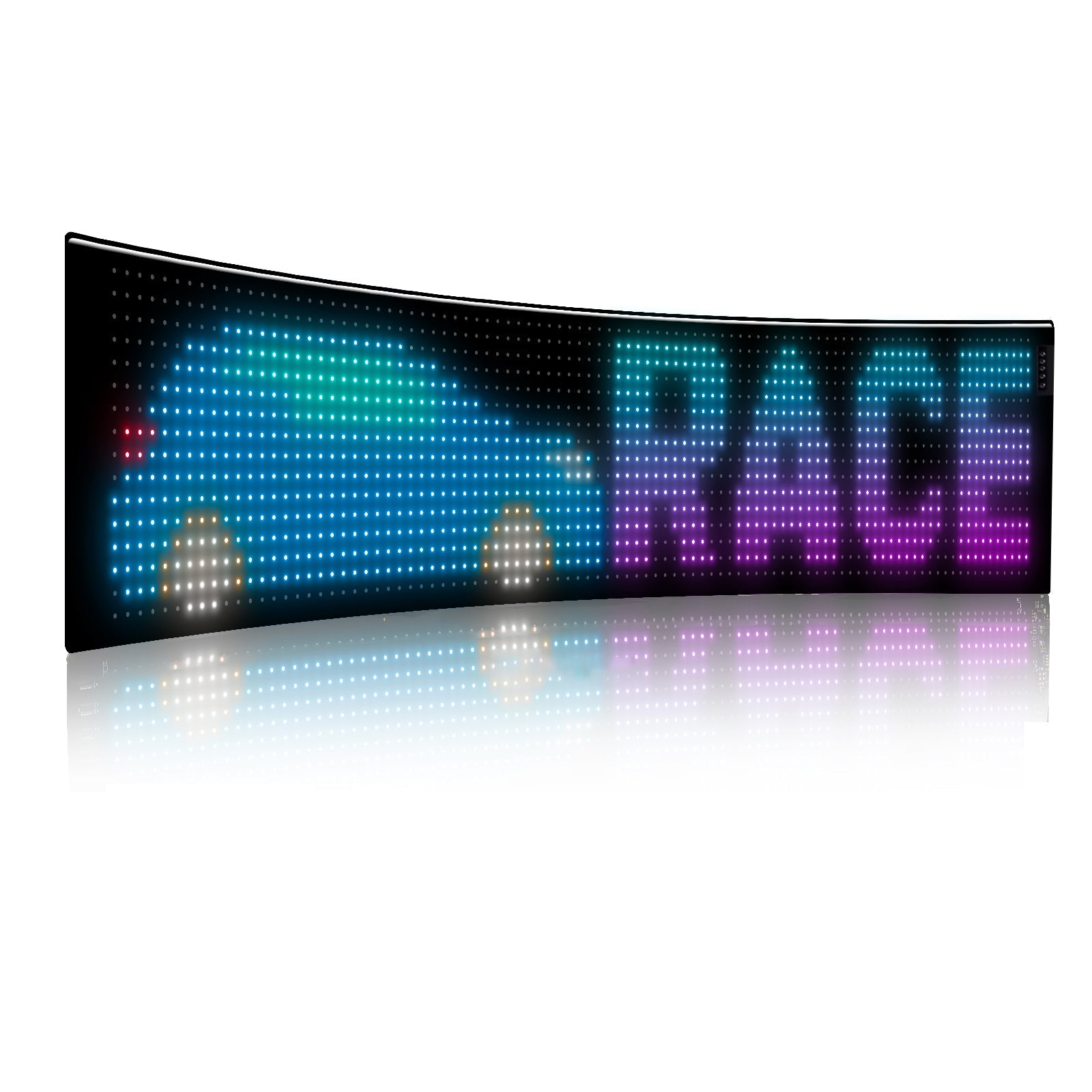 Programmable LED Matrix Panel Flexible Screen IP65 with APP Control 192*898mm V558-GP-LEDS-03