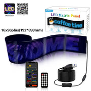 Programmable LED Matrix Panel Flexible Screen IP65 with APP Control 192*898mm V558-GP-LEDS-03