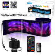 Programmable LED Matrix Panel Flexible Screen IP65 with APP Control 192*898mm V558-GP-LEDS-03