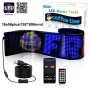 Programmable LED Matrix Panel Flexible Screen IP65 with APP Control 192*898mm V558-GP-LEDS-03