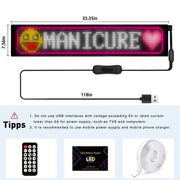 Programmable LED Matrix Panel Flexible Screen IP65 with APP Control 192*898mm V558-GP-LEDS-03