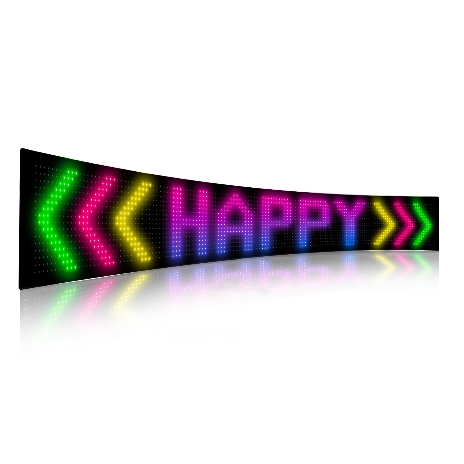 Programmable LED Matrix Panel Flexible Screen IP65 with APP Control 192*1330mm V558-GP-LEDS-04