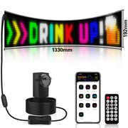 Programmable LED Matrix Panel Flexible Screen IP65 with APP Control 192*1330mm V558-GP-LEDS-04