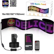 Programmable LED Matrix Panel Flexible Screen IP65 with APP Control 192*1762mm V558-GP-LEDS-05