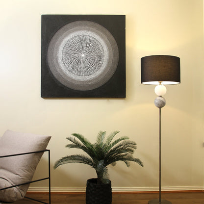 Murano Floor Lamp - Brass/Pewter V558-LL-27-0206PT