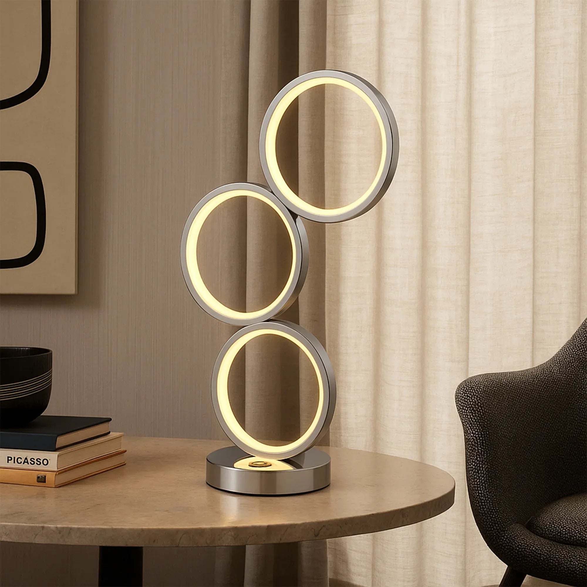 Iva LED Touch Table Lamp - Chrome V558-LL-LED-04CH