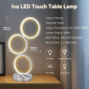 Iva LED Touch Table Lamp - Chrome V558-LL-LED-04CH