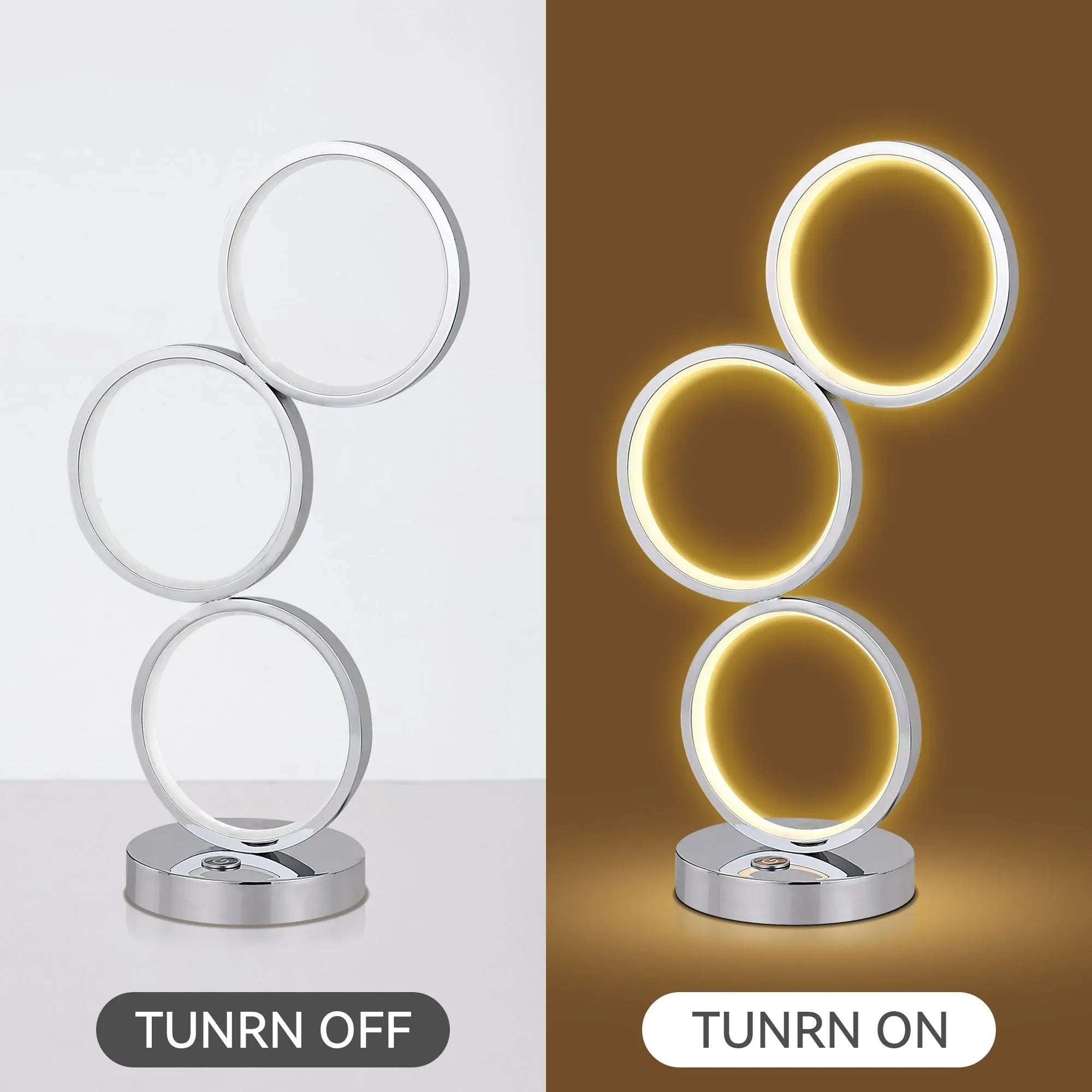 Iva LED Touch Table Lamp - Chrome V558-LL-LED-04CH