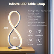 Infinite LED Table Lamp - Chrome V558-LL-LED-19C