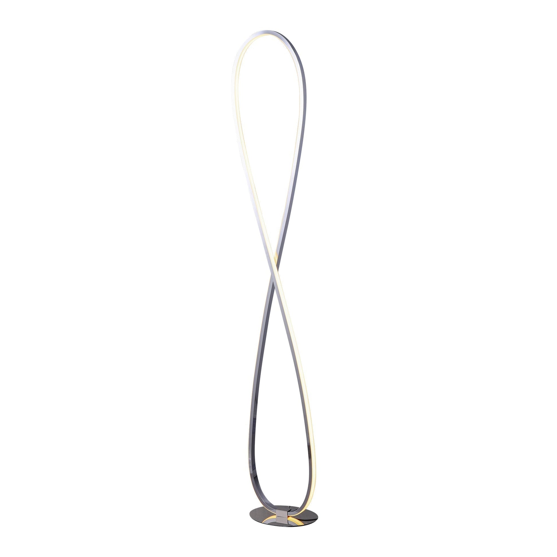 Infinite LED Floor Lamp - Chrome V558-LL-LED-20C
