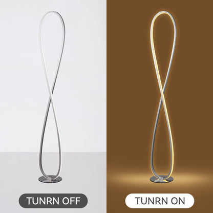 Infinite LED Floor Lamp - Chrome V558-LL-LED-20C