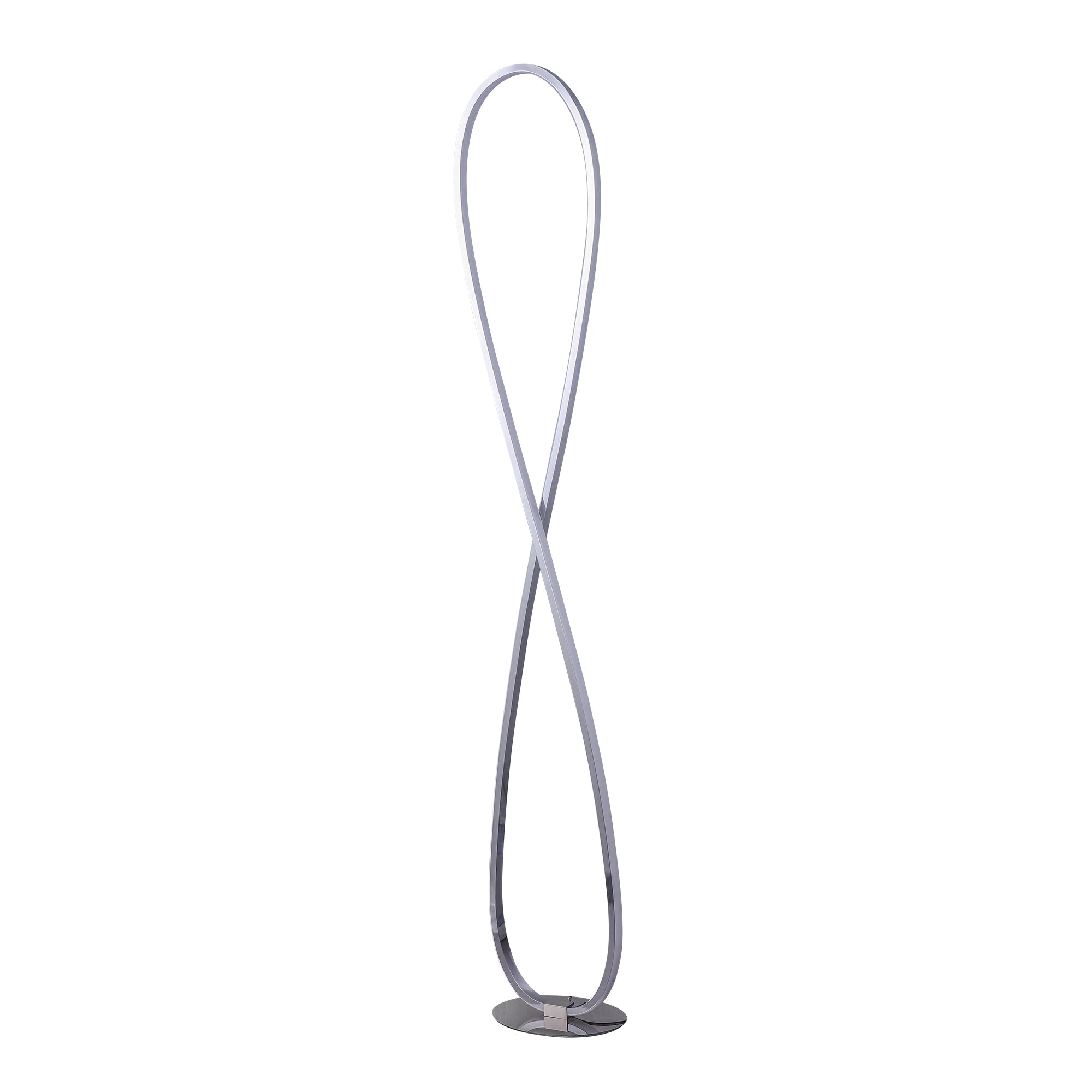 Infinite LED Floor Lamp - Chrome V558-LL-LED-20C