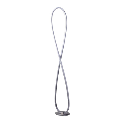 Infinite LED Floor Lamp - Chrome V558-LL-LED-20C