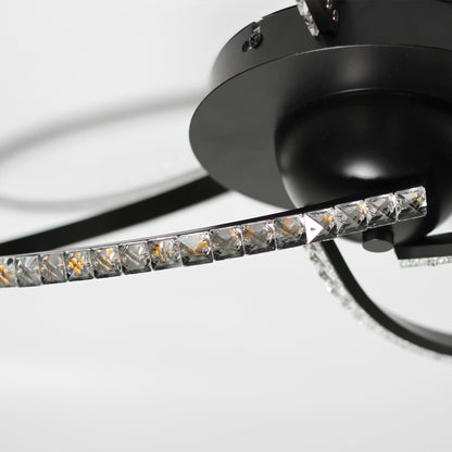 Irie Dimmable 3 Lights LED Ceiling Light - Black V558-LL002CL011B