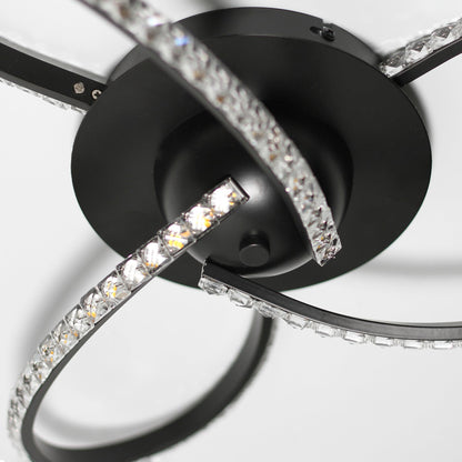 Irie Dimmable 3 Lights LED Ceiling Light - Black V558-LL002CL011B