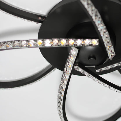 Irie Dimmable 5 Lights LED Ceiling Light - Black V558-LL002CL012B