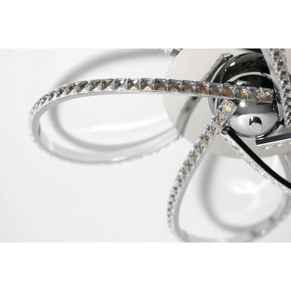 Irie Dimmable 5 Lights LED Ceiling Light - Chrome V558-LL002CL012CH