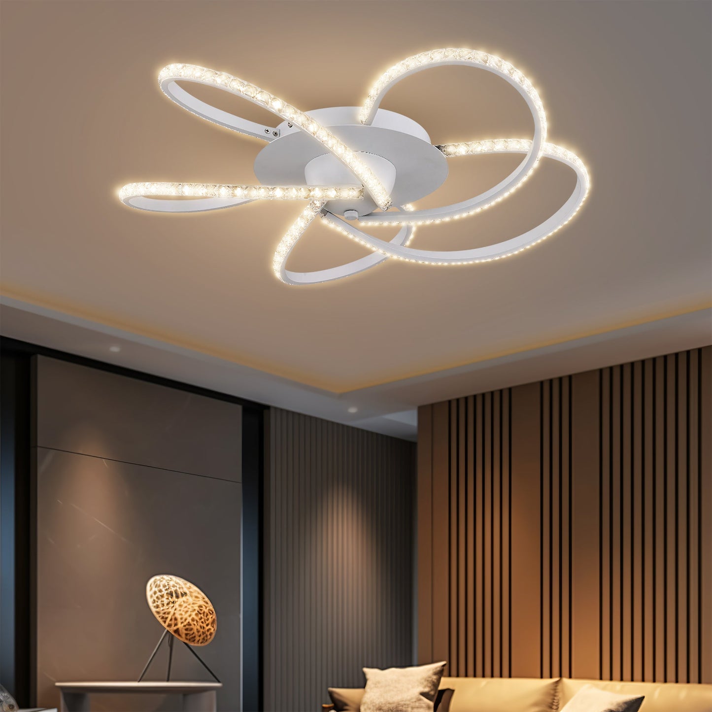 Irie Dimmable 5 Lights LED Ceiling Light - White V558-LL002CL012W