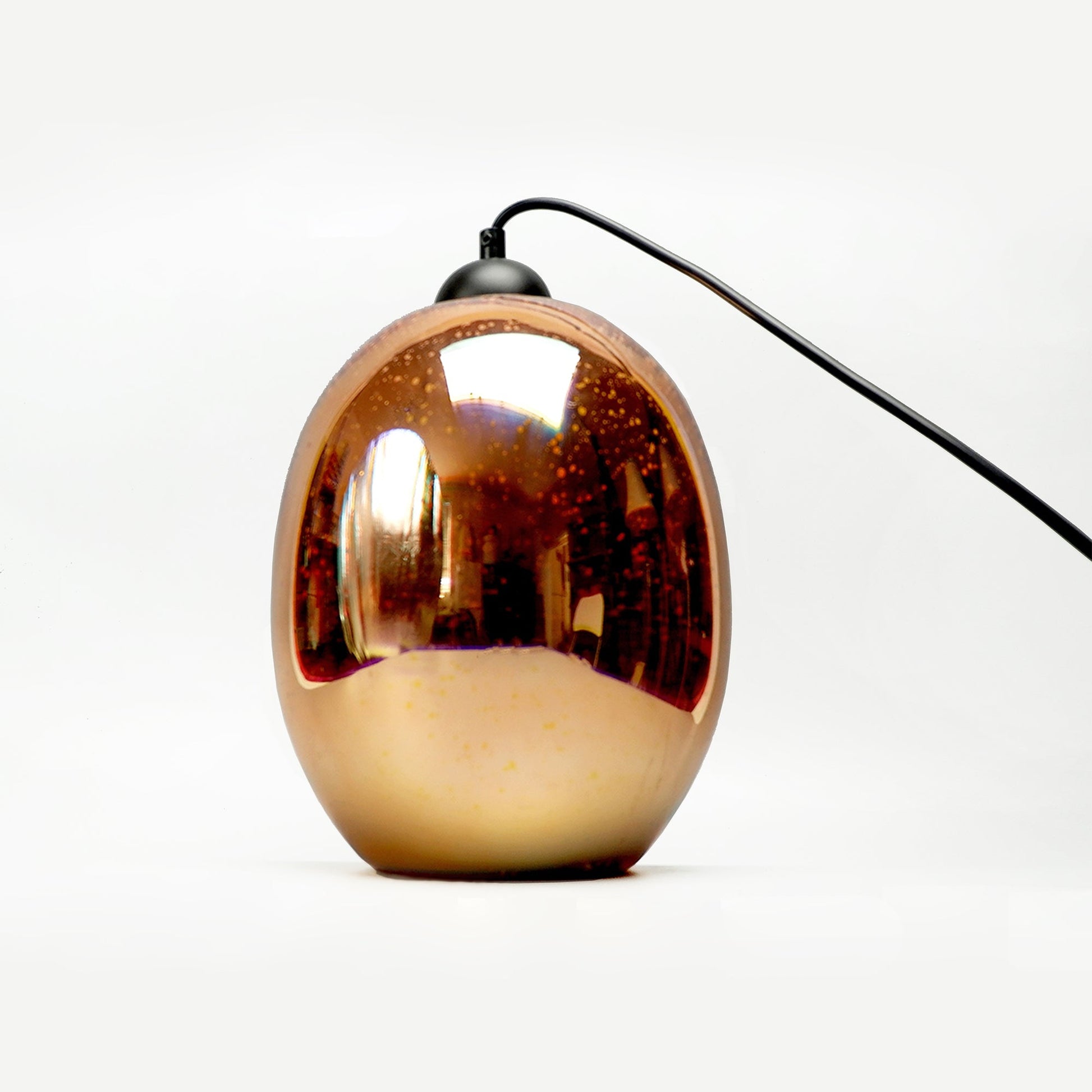 Moravian Glass Oval Pendant Light - Chrome V558-LL002PL026CH