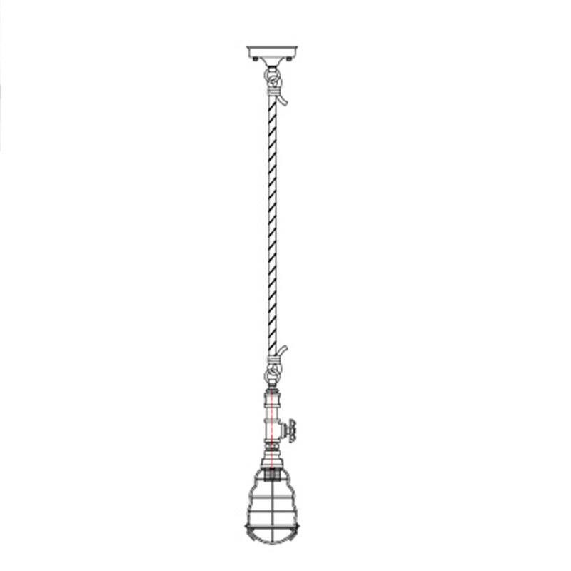 Vantage Pipe Pendant Light - Rusty V558-LL002PL033RST