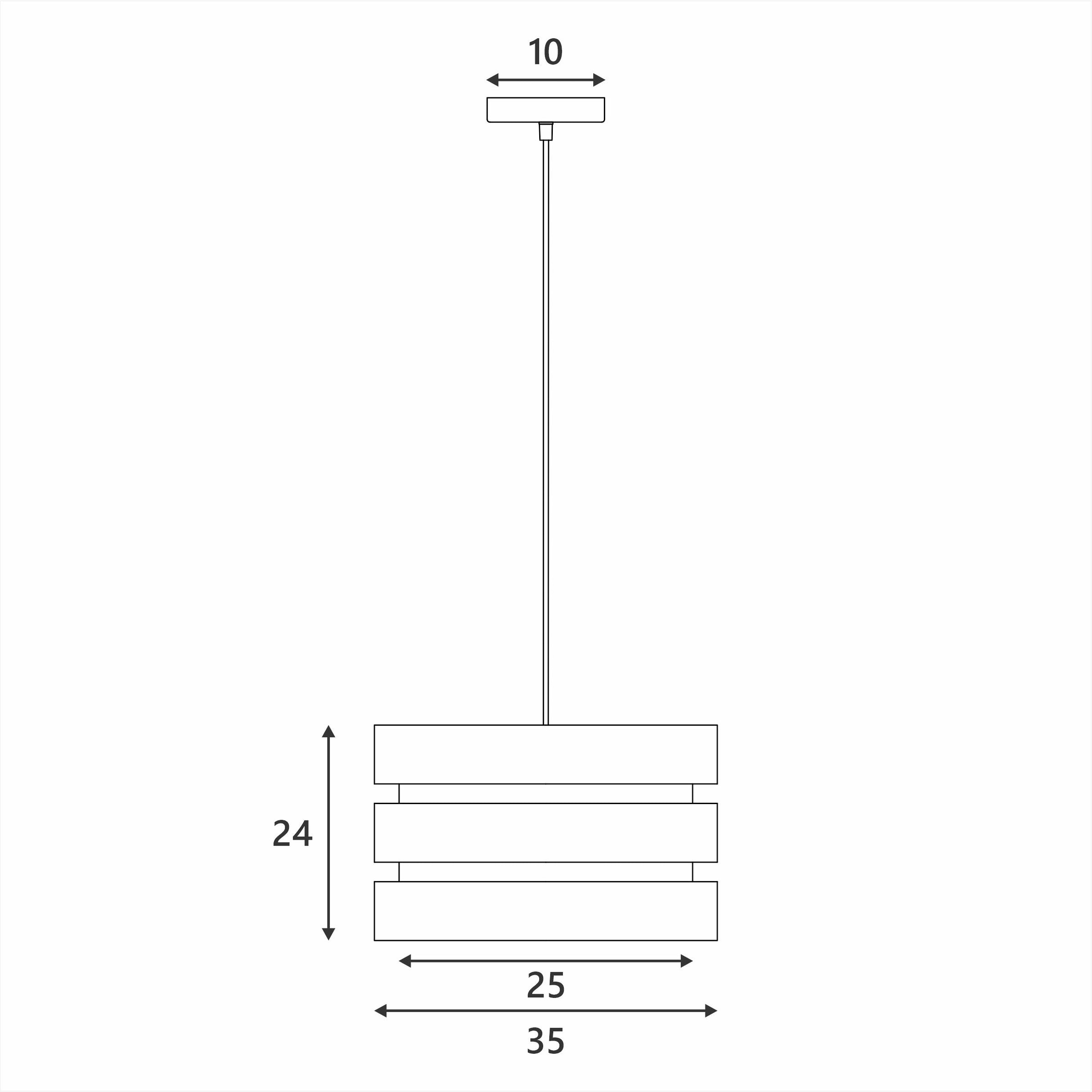 Trio Pendant Light - Grey V558-LL002PL055GR