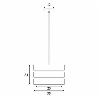Trio Pendant Light - Grey V558-LL002PL055GR