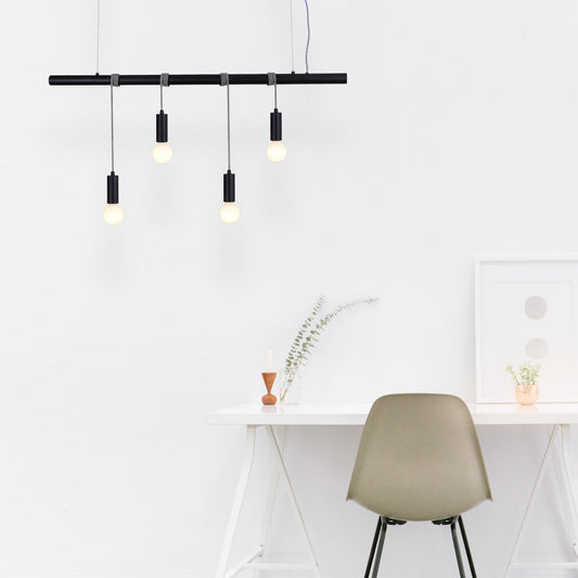 Bikkel 4 Lights Pendant Light - Black V558-LL002PL071B