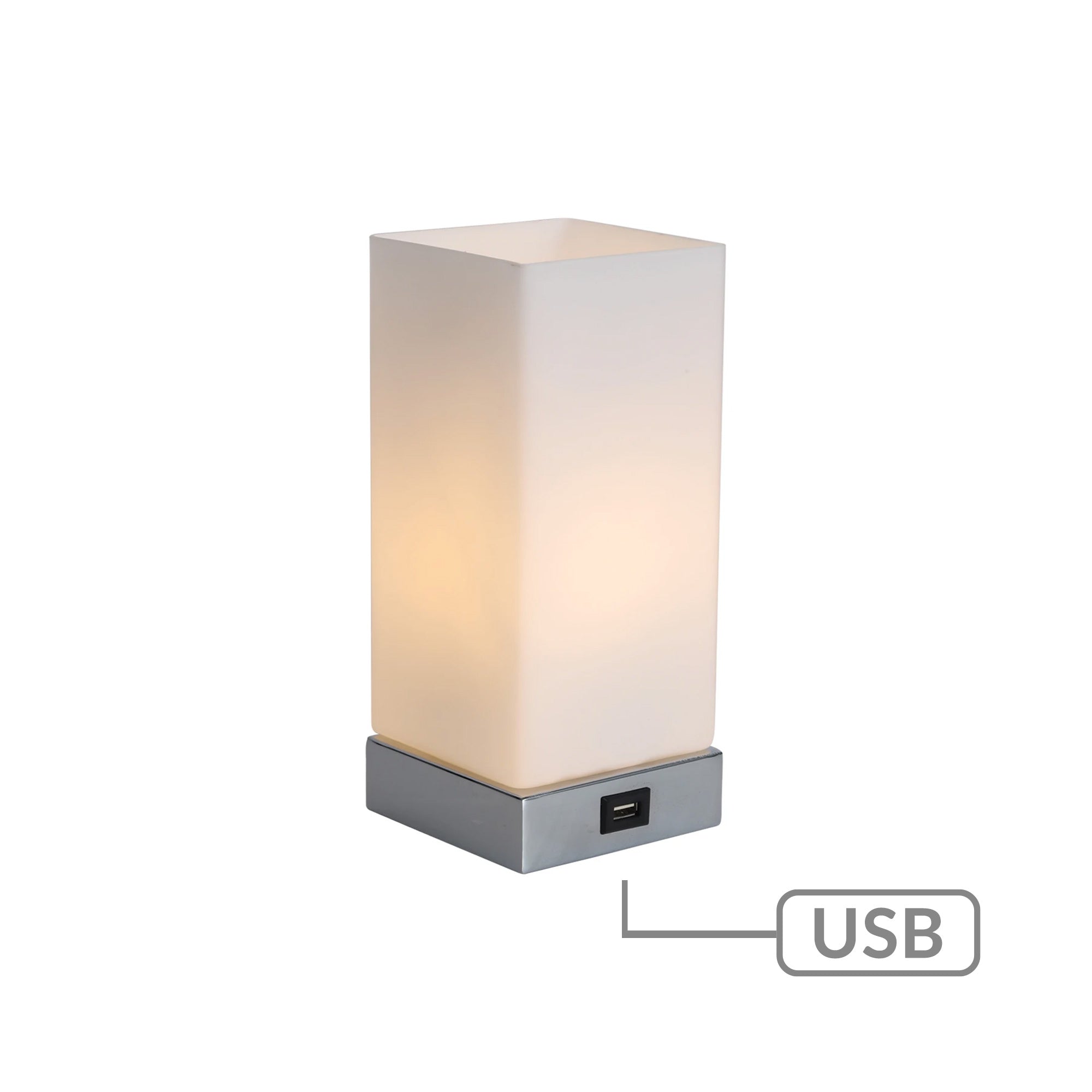 Jessica Rectangle Touch Lamp with USB Port V558-LO-0006