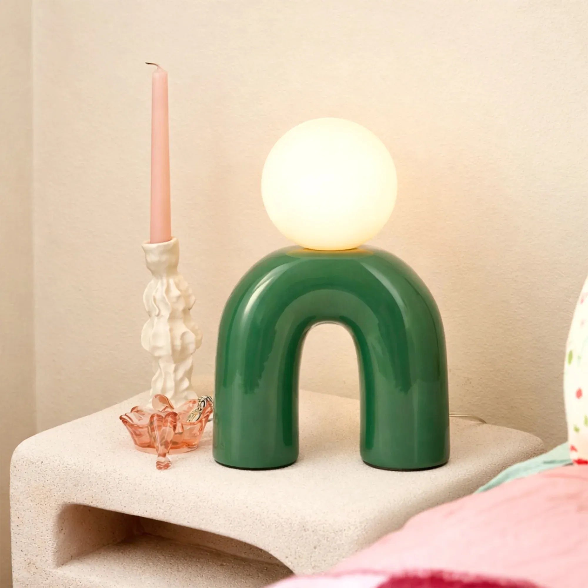 Mila Table Lamp - Green V558-LO-0013G