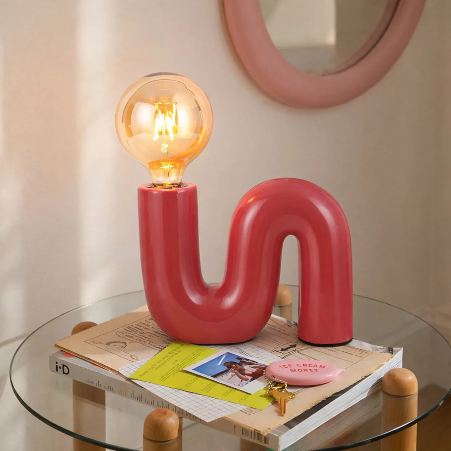 Millie Table Lamp - Coral V558-LO-0014R
