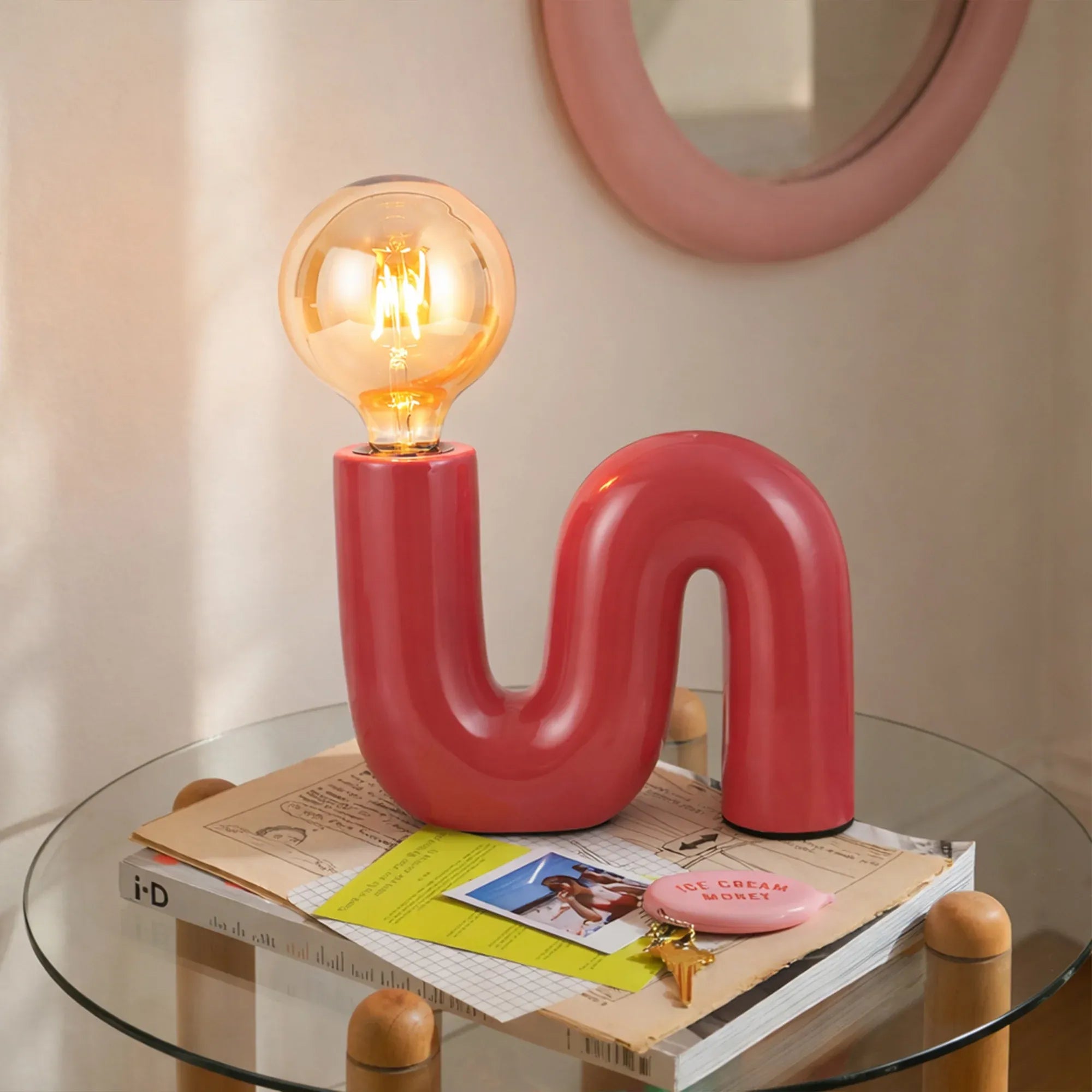 Millie Table Lamp - Coral V558-LO-0014R