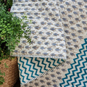 GOTS Certified Organic Cotton Reversible Baby Quilt (100x120cm) - Little Fish (Blue) V563-0005
