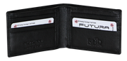 Futura Mens RFID Slim Genuine Leather Wallet - Black V563-00183L-BLACK