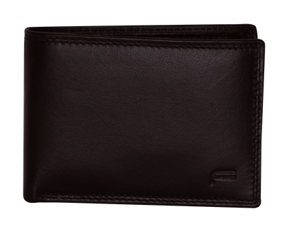 Futura Mens RFID Slim Leather Wallet - Brown V563-00183L-BROWN