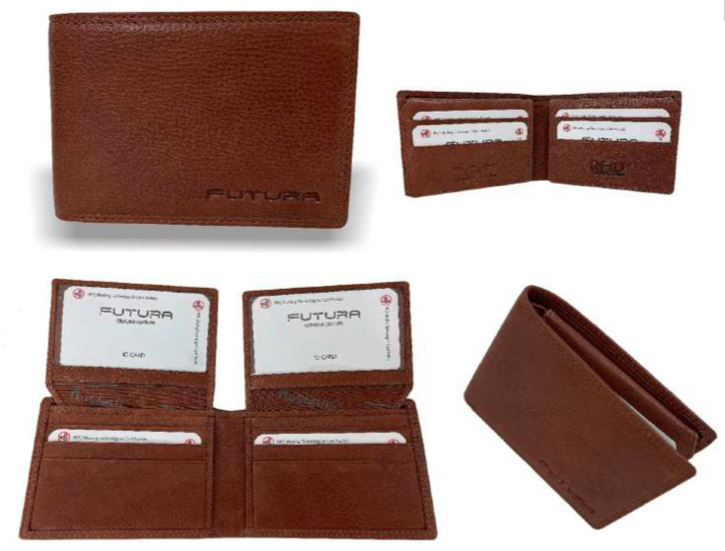 Futura RFID Leather Fold Over Genuine Leather Wallet - Tan V563-00241L-TAN