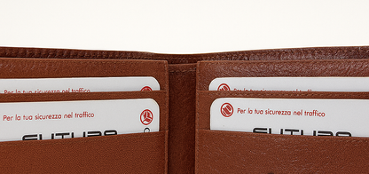 Futura RFID Leather Fold Over Genuine Leather Wallet - Tan V563-00241L-TAN